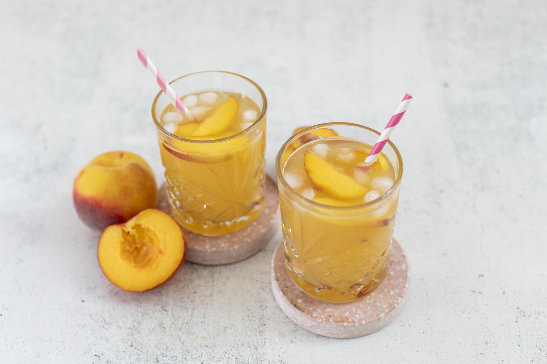 Homemade Peach Iced Tea A Better Choice