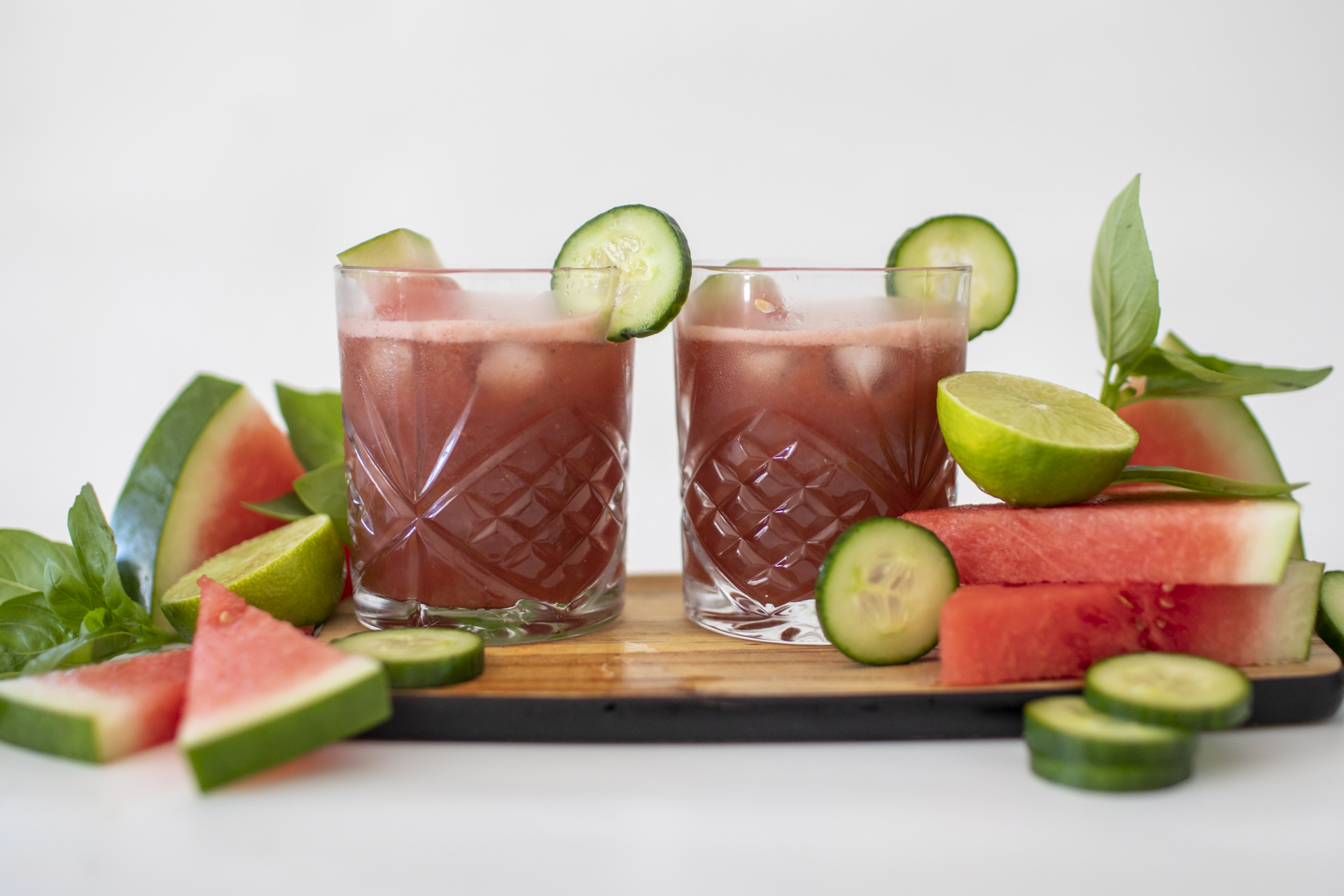 Cucumber Watermelon Basil Cooler A Better Choice