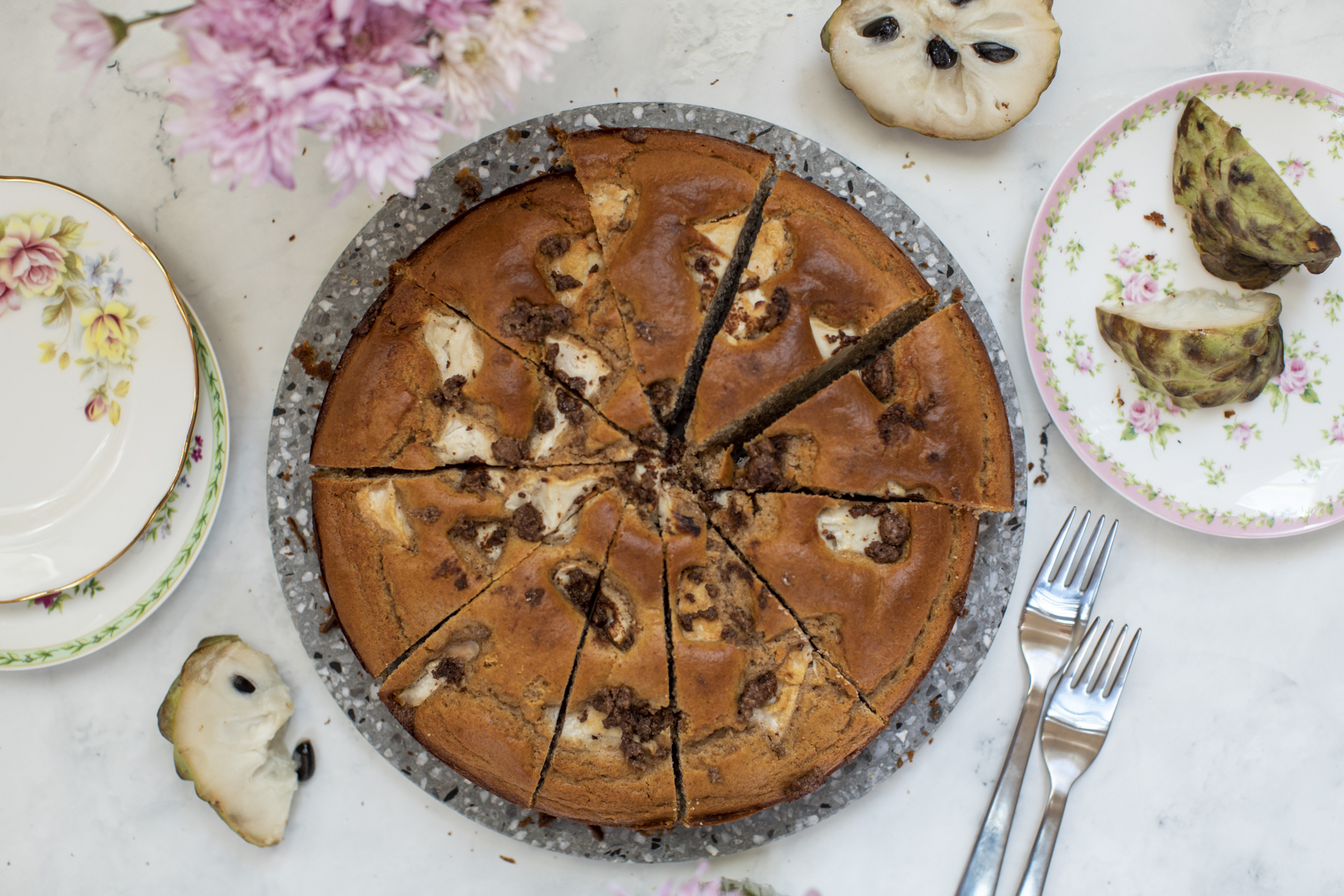 Rhubarb Custard Cake – Eat, Little Bird