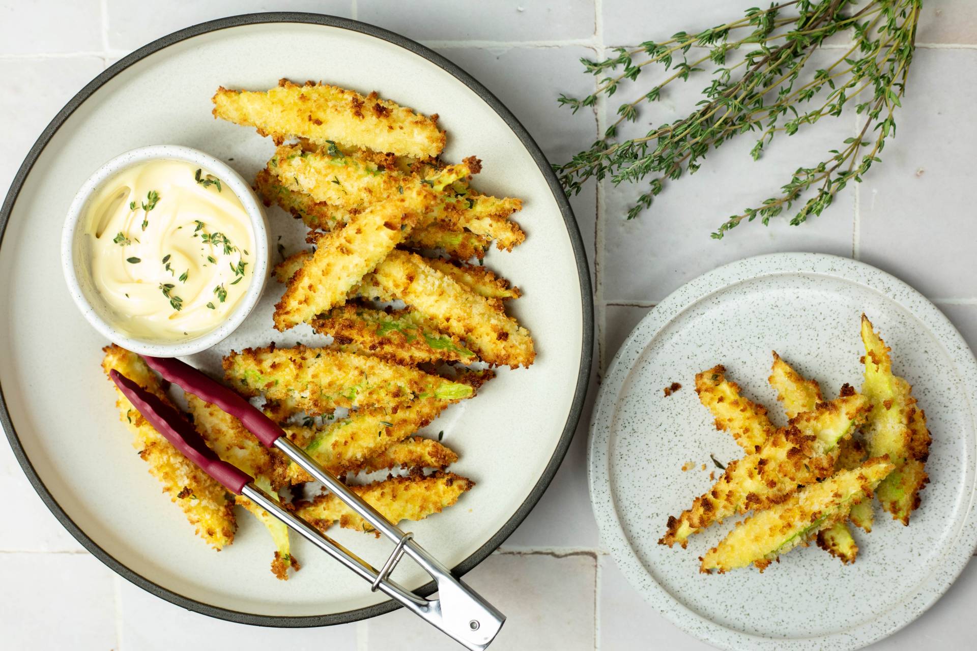 Parmesan Thyme Air fryer Zucchini fries - A Better Choice